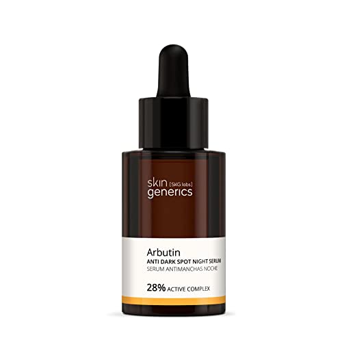 Skin Generics | Sérum Facial Antimanchas 28% Arbutina | 30ml | Sérum Regulador de Melanina que Promueve el Blanqueamiento de la Piel |Sin Parabenos ni Parafinas | 100% Vegano