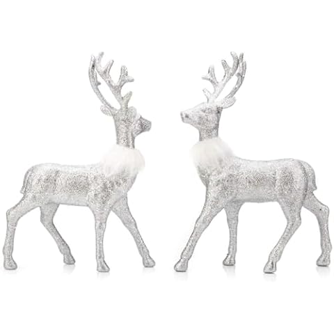 GEDLIRE Christmas Reindeer Statues Cover