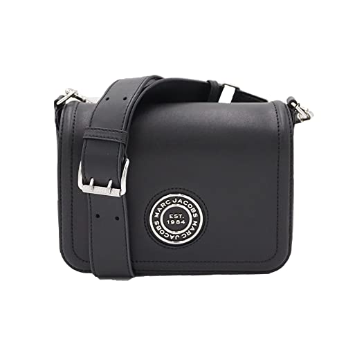 Marc Jacobs H900L01RE21 Black Women's Full Flap Logo Shoulder Bag