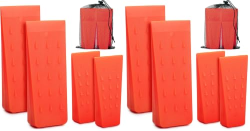 Image of UNCO- Tree Felling Wedges, 8 Pack, 5.5 inch & 8 inch, Splitting Wedges with Spikes