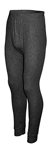 Preisvergleich Produktbild Vincent Creation Herren Thermo Unterhose lang mit Eingriff, Innenfleece, Warme Arbeitsunterwäsche (8, Anthrazit)