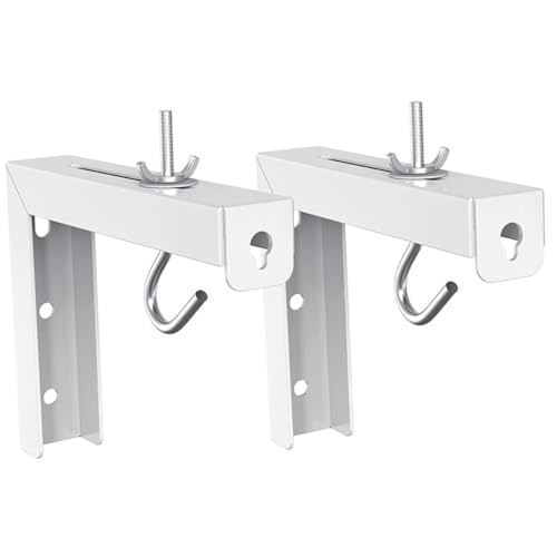 Baluue Verstellbarer Wandhalter für Projektorleinwände Deckenmontage Halterung mit Haken Robuste und Langlebige Projektorbildschirm Aufhängung Kompatibel mit Manuellen und