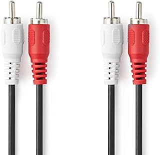 Nedis CAGP24200BK10 Stereo Audio Cable | 2x RCA Male - 2x RCA Male | 1.0 m | Black