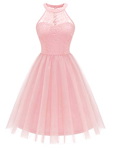 Dressystar Damen Elegant Party Cocktailkleid Hochzeit Spitze Tüll...