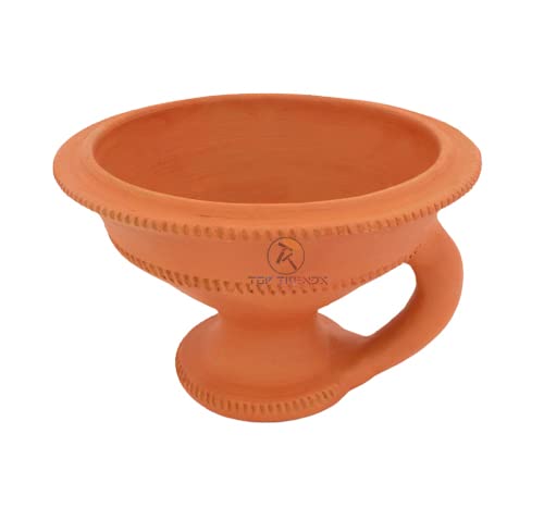 Top Trends® Desi Handmade Natural Clay Diffuser Dhupdhani with Handle Loban Dhuni Burner Holder धुपेड़ा for dhuni puja Hawan [Medium Size 100% Pure Mitti] (B09JM133KY) Amazon Price History, Amazon Price Tracker