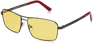 Amazon Brand  Hikaro Polarized Anti Glare Night Vision Driving Glasses for Men with Metal Frame