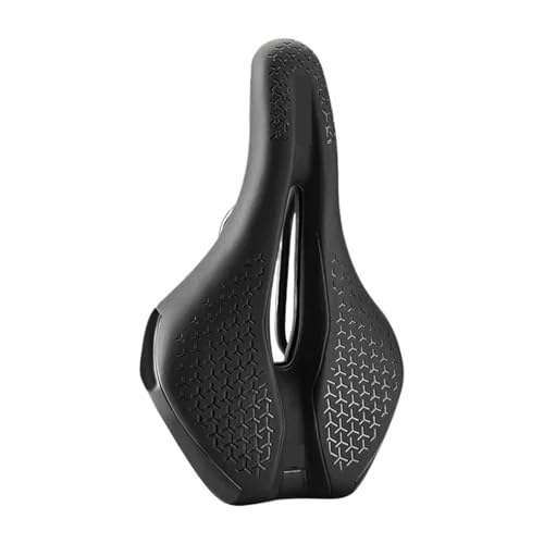 TYEMLM MTB & Road Bike Saddle - Hollow & Breathable, PU Non-Slip Leather Cushion, Shockproof Cycling Seat for All Conditions