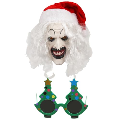 Terrifier-Maske für Erwachsene, Weihnachtsclown-Kostüm - Art's...