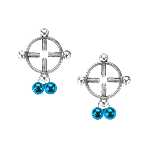 Bio Piercing Rundform Nippelklemmen mit Glocken