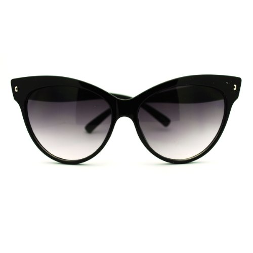 Womens Cat Eye Sunglasses High Fashion Sexy Vintage Shades Black2