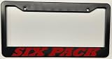 SIX Pack License Plate Frame 6 X 12 HOT Rod Muscle CAR Engine Motor FITS Dodge Mopar Plymouth Charger Road Runner GTX Super BEE Challenger Duster CUDA Gift