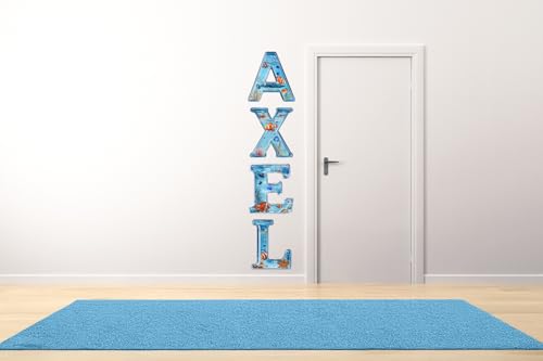 Vinilo decorativo pez tropical con nombre personalizado miniatura 6