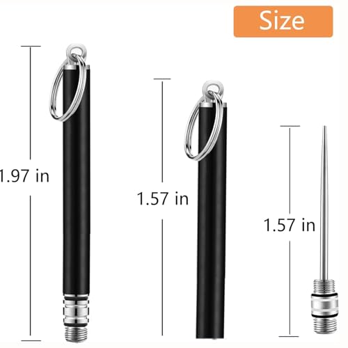 Image of Portable Mini Titanium Toothpicks Holder, 2 Pieces Stainless Steel Metal Toothpicks Holder Reusable Toothpick Holder for Home Outdoor(Black)