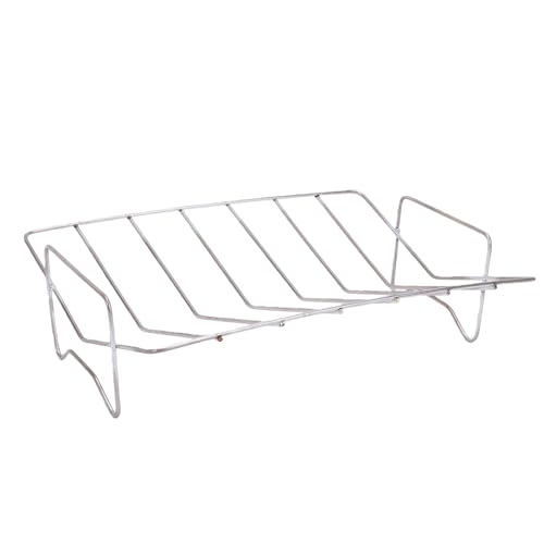 Bonbela Rejilla para Asar Pavo en Forma de V Rejilla para Asar Pavo de Acero Inoxidable para en Forma de V para con Diseño en para Distribución de Calor para C