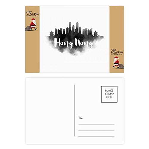 Cartes postales de Hongkong peinture à l'encre coffret cadeau pour amateurs d'art de Chine