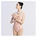 BNDDZBN Ballet Leotard Gymnastics Leotard Print Ballet Leotard Adult Classical Dance Gymnastics Leotard Dancewear BodySuit(L)