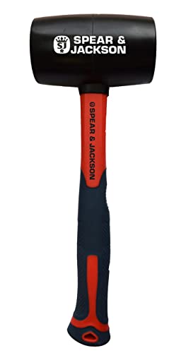 Spear & Jackson Rubber Mallet with Fibreglass Handle - 32oz/905g
