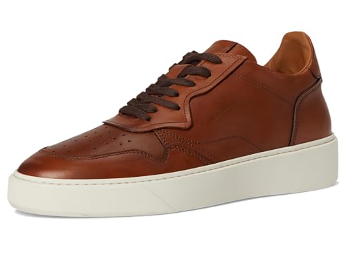 Image of Bruno Magli Men's Dezi Sneakers, Leather Shoes, Lace-Up Casual Shoes