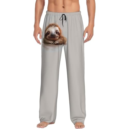 Pantalon de pyjama pour homme paresseux en coton léger et confortable
