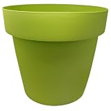 Hogar y Mas Maceteros INT/Ext. Grandes de PVC, Verde 28L, Hidro-riego, 40x40x34cm