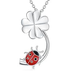 Clover and Ladybug Necklace