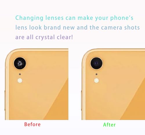 Image of 2 Packs Back Rear Camera Glass Lens Replacement for iPhone XR with Repair Tools Kit