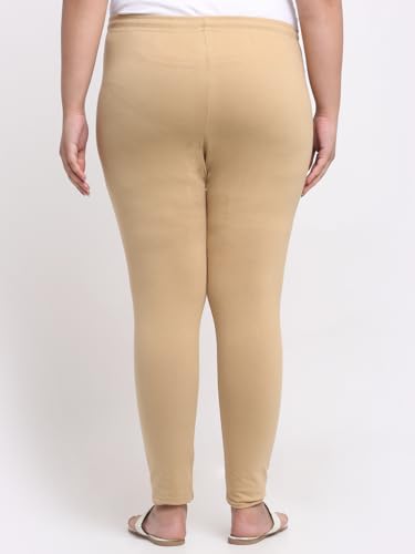 Image of Soft Cotton Ankle Lenght Solid Regular and Plus 35 Colours Leggings for Womens and Girls (Sizes :- M to 6XL)