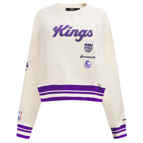 Pro Standard Womens NBA Sacramento Kings Retro Classics Crewneck Sweatshirt