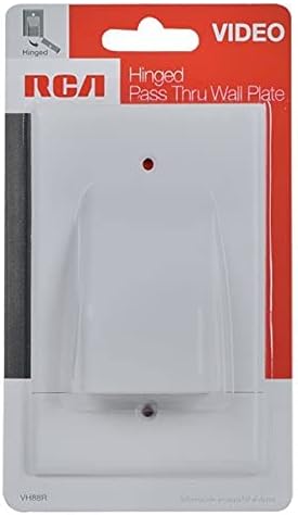 RCA Premium Hinged Pass Thru Wall Plate (VH88R)