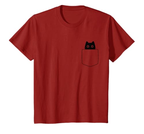 Camisa de Bolsillo con Gato para niños, Mujeres, Hombres,