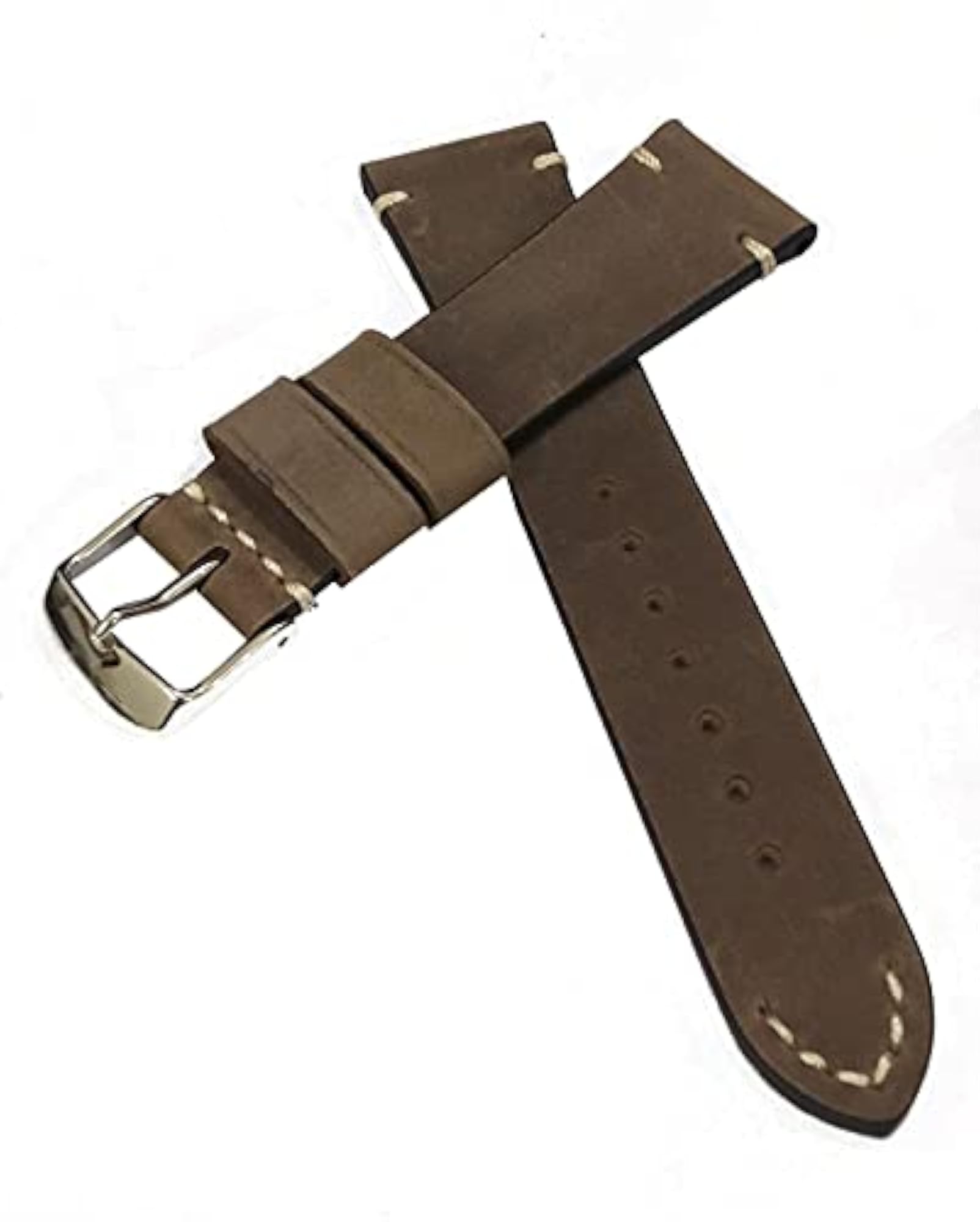 19mm Genuine Leather Watch Band Strap Fits Monaco