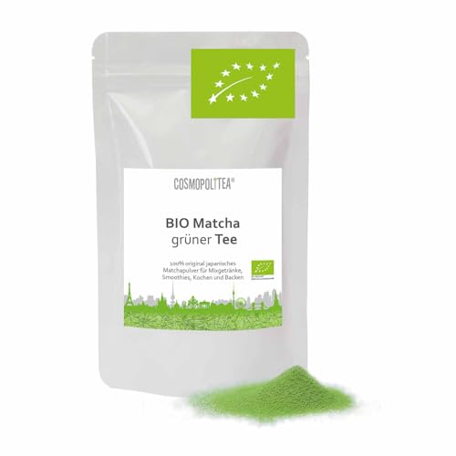 BIO Matcha Tee Pulver | Premium-Qualität - 100g | Original Grüntee Pulver aus Japan | fein...