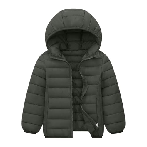 Générique Doudoune À Capuche Enfant, Automne Hiver Blouson Unisexe Doublure Polaire À Capuche Manches Longues Col Rond avec Fermeture Éclair Et Poche...