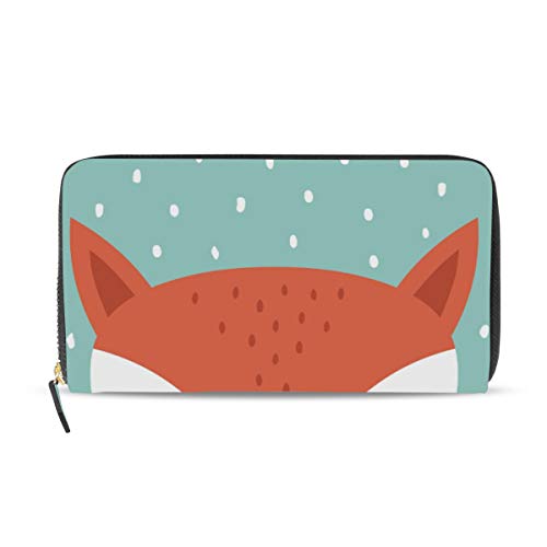 Portefeuille long cuir femme renard idéal pour le shopping citadin