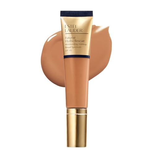 Estée Lauder Futurist Hydra Rescue Moisturizing Foundation Makeup SPF 45 for a 12-Hour Glow, 1.2 Fl Oz, 5W1 Bronze