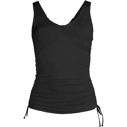 Lands' End Chlorine Resistant Underwire Tankini Swimsuit Top3