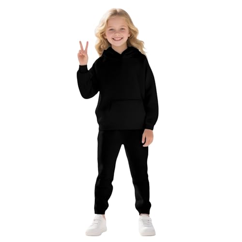 Kids Sweatsuit 2 Piece Hoodie Sets Boys Girls Oversized Sweatshirt Pullover Baggy Sweatpants Fall Winter Jogger Suits2