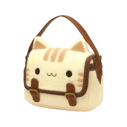Bolso de peluche para gatos: bolsa de transporte cruzada de 20 cm marca Praktisc