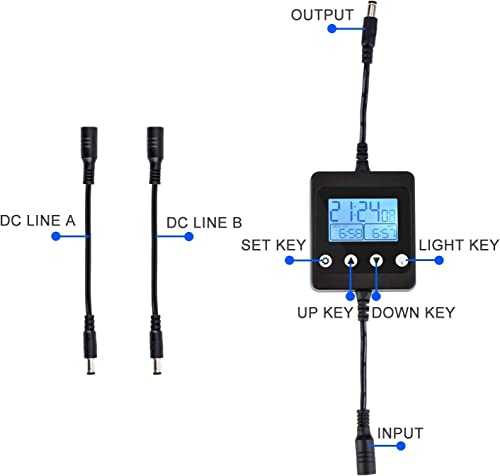 Image of Aquarium LED Fish Tank Light Timer /Dimmer | Suitable for all 16-84 inch KZKR Aquarium LED Fish Tank Light, Providing Dimming, sunrise and timer functions.