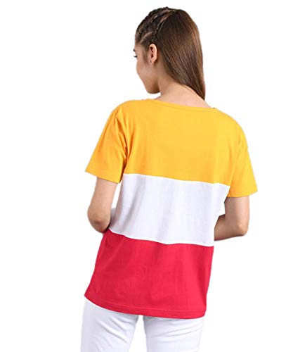 Image of KOTTY Women's Striped Regular Fit T-Shirt