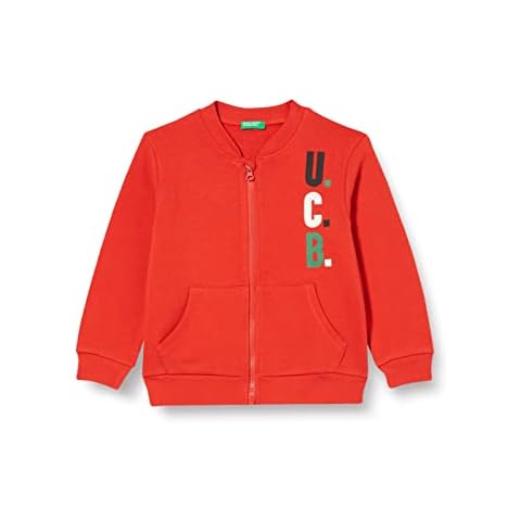United Colors of Benetton Sudadera Rojo Oscuro 104 Niños Cover