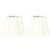 Royal Designs, Inc. Deep Empire Gather Pleat Basic Lamp Shade, Eggshell, 9 x 16 x 12.25 (Spider), Set of 2