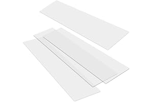 Clear Wood Covers for Wire Shelves - 12" x 4' Vinyl Closet...