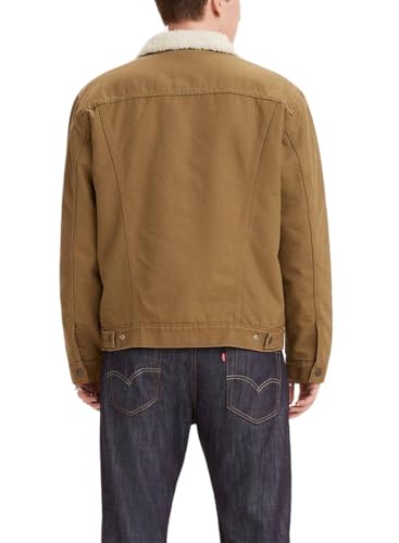 Levi's de los Hombres Tipo 3 Sherpa Camuflaje Chaqueta, Verde, XL