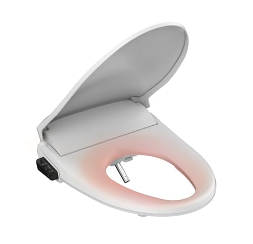 INUS Electronic Bidet Heated Seat with Dryer Temperature Adjustment for Elongated Toilets, Unlimited Heated Water Multiple Spray Modes, LED Light & Self Cleaning Electrolyte Wand INUS Electronic Bidet Heated Seat with Dryer Temperature Adjustment for Elongated Toilets, Unlimited Heated Water Multiple Spray Modes, LED Light & Self Cleaning Electrolyte Wand