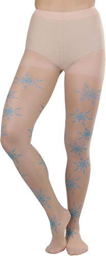 Image of ToBeInStyle Womens Fun Tights with Festive Wrap Around Designs