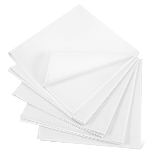Servilletas de Tela de Algodón blancas x5 miniatura 1