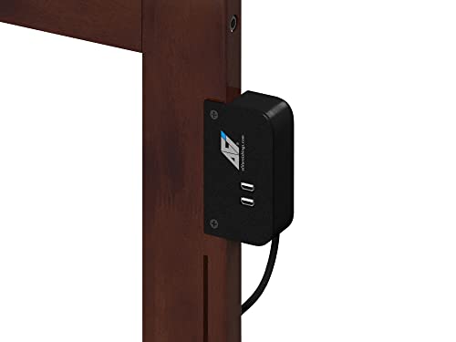 Afi, Metro Adjustable Panel Headboard, Full, Walnut #TOP4