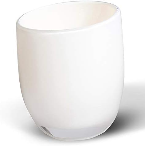 Tatkraft Immanuel - Unbreakable Bathroom Cup - Bathroom Glass  Toothbrush Tumbler  Particularly Suitable for Children - Multilayer Acrylic  White  7.9 x 7.2 x 9 cm