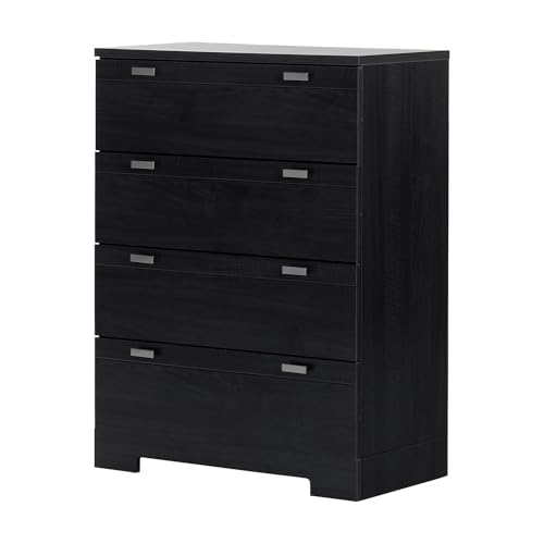 South Shore Reevo 4-Drawer Chest Pure White, Contemporary
